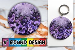 Sparkling Blossom Paradise Sublimation : Keychain, Coaster Product Image 1