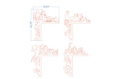 Door corner SVG Boy and Girl. Laser cut files for Glowforge Product Image 3
