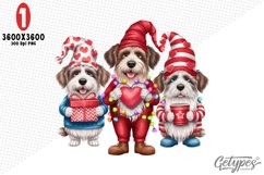 Valentine Dog Sublimation Clipart - High Quality Design Product Image 1