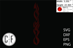 Fire Flames Rhinestone Template Product Image 1
