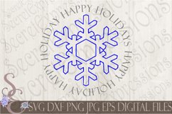 Happy Holidays Snowflake Monogram Product Image 1
