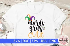 Mardi Gras Cutie - Mardi Gras SVG EPS DXF PNG Product Image 1