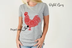 Rooster, Chinese new year SVG / DXF / EPS / PNG files Product Image 2