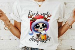 Christmas skeleton Sublimation PNG. Product Image 2