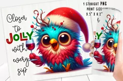 Funny bird quote Tumbler Wrap|PNG, 20 oz. Product Image 2
