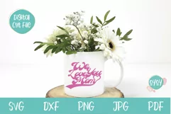 We love you Mom SVG | Mother's Day Cake Topper SVG Product Image 4