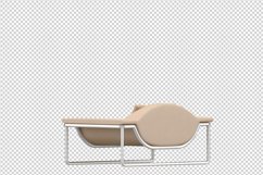 Isometric Arm Chair 3D isolated render Product Image 1