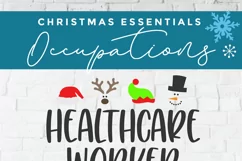 Christmas Healthcare worker svg, a health care worker svg Product Image 4