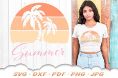 Palm Tree SVG | Summer SVG | Sunset SVG | Summer Vacation Product Image 1