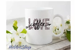 Love Coffee svg, Distressed svg, Grunge svg, Coffee lover Product Image 2
