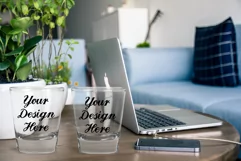 Shot Glass Transparent Glass Mockups - 3|PNG|PSD Product Image 3