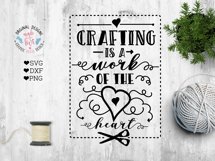 Crafting is a Work of the Heart Cut File Product Image 1