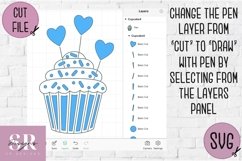 Birthday card insert design| Paper cutting | Cricut Joy svg Product Image 4