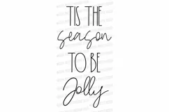Tis The Season To Be Jolly | Farmhouse Style Cutting File Product Image 2