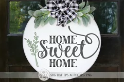 Home Sweet Home SVG | Farmhouse Sign SVG | dxf and more Product Image 1