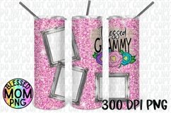 Blessed Grammy 20oz Tumbler Wrap Product Image 1