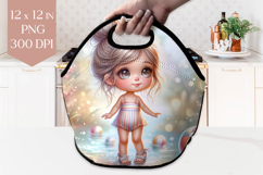 Beach Ball Girl Lunch Bag Sublimation PNG Product Image 1