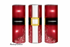 3D Inflated Puffy Santa Belly Tumbler Wrap, Puff Christmas Product Image 1