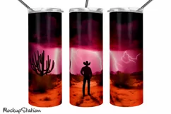 Cowboy Tumbler Wrap PNG | Western Tumbler for Men Product Image 4