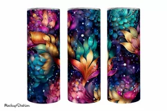 Mermaid Scales Tumbler Wrap | Sublimation Design PNG Product Image 2