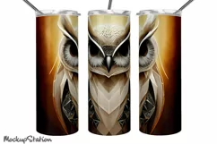 Owl Tumbler Wrap PNG | Seamless Sublimation for 20oz Product Image 3