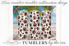 Football 20oz Skinny Seamless Sublimation Tumbler designs Product Image 1
