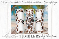 Football Photo 20oz Skinny Seamless Sublimation Tumbler Product Image 1