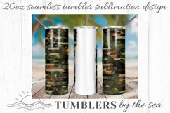 Camouflage 20oz Skinny Seamless Sublimation Tumbler Product Image 1