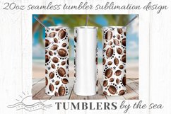 Football Add your own Text 20oz Skinny Seamless Sublimation Product Image 1