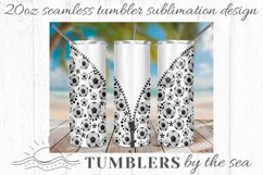 Soccer Zip 20oz Skinny Seamless Sublimation Tumbler designs Product Image 1