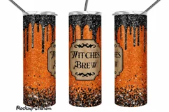 Witches Brew Tumbler Wrap | Halloween Tumbler Sublimation Product Image 1