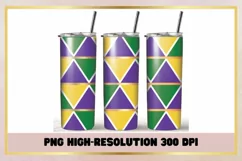 20 oz Skinny Geometric Tumbler Sublimation Wrap Product Image 1