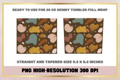 Bohemian Flower 20oz Skinny Tumbler Sublimation Full Wrap Product Image 2