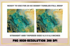 Marble Gold and glitter 20oz Skinny Tumbler Sublimation Product Image 2