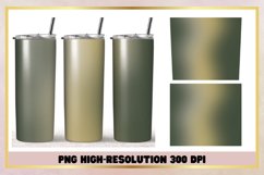 Greenery Ombre 20oz Skinny Tumbler Sublimation Wrap Product Image 1