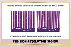 Purple Glitter Christmas 20 oz Skinny Tumbler Sublimation Product Image 2