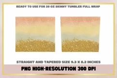 20 oz Skinny Tumbler Glitter Sublimation Full Wrap Product Image 2
