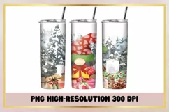 Christmas 20 Oz Skinny Tumbler Sublimation Product Image 1
