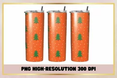 Christmas Trees 20 Oz Skinny Tumbler sublimation Wrap Product Image 1