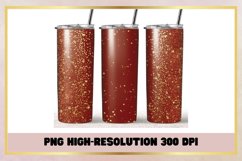 Burgundy glitter 20oz Skinny Tumbler Sublimation Full Wrap Product Image 1