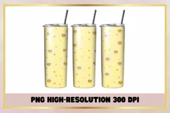 Daisy Flowers 20 Oz Skinny Tumbler sublimation Product Image 1