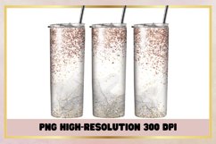 20 oz Skinny Glitter Tumbler Sublimation Wrap Product Image 1