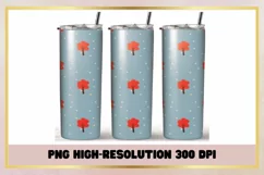 Christmas Trees 20 oz Skinny Tumbler Sublimation Product Image 1