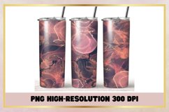 Marble Glitter 20oz Skinny Tumbler Sublimation Product Image 1