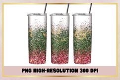 20 oz Skinny Tumbler Christmas Glitter Product Image 1