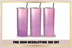Pastel candy 20oz Skinny Tumbler Sublimation Full Product Image 1