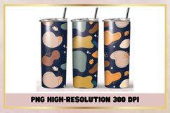 Bohemian Flower 20oz Skinny Tumbler Sublimation Full Wrap Product Image 1