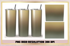 Green Nature Ombre 20oz Skinny Tumbler Sublimation Wrap Product Image 1