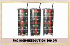 20 Oz Skinny Tumbler Christmas Light Sublimation Product Image 1