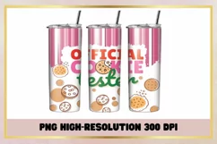 Christmas cookie tester 20Oz Skinny Tumbler Sublimation Product Image 1